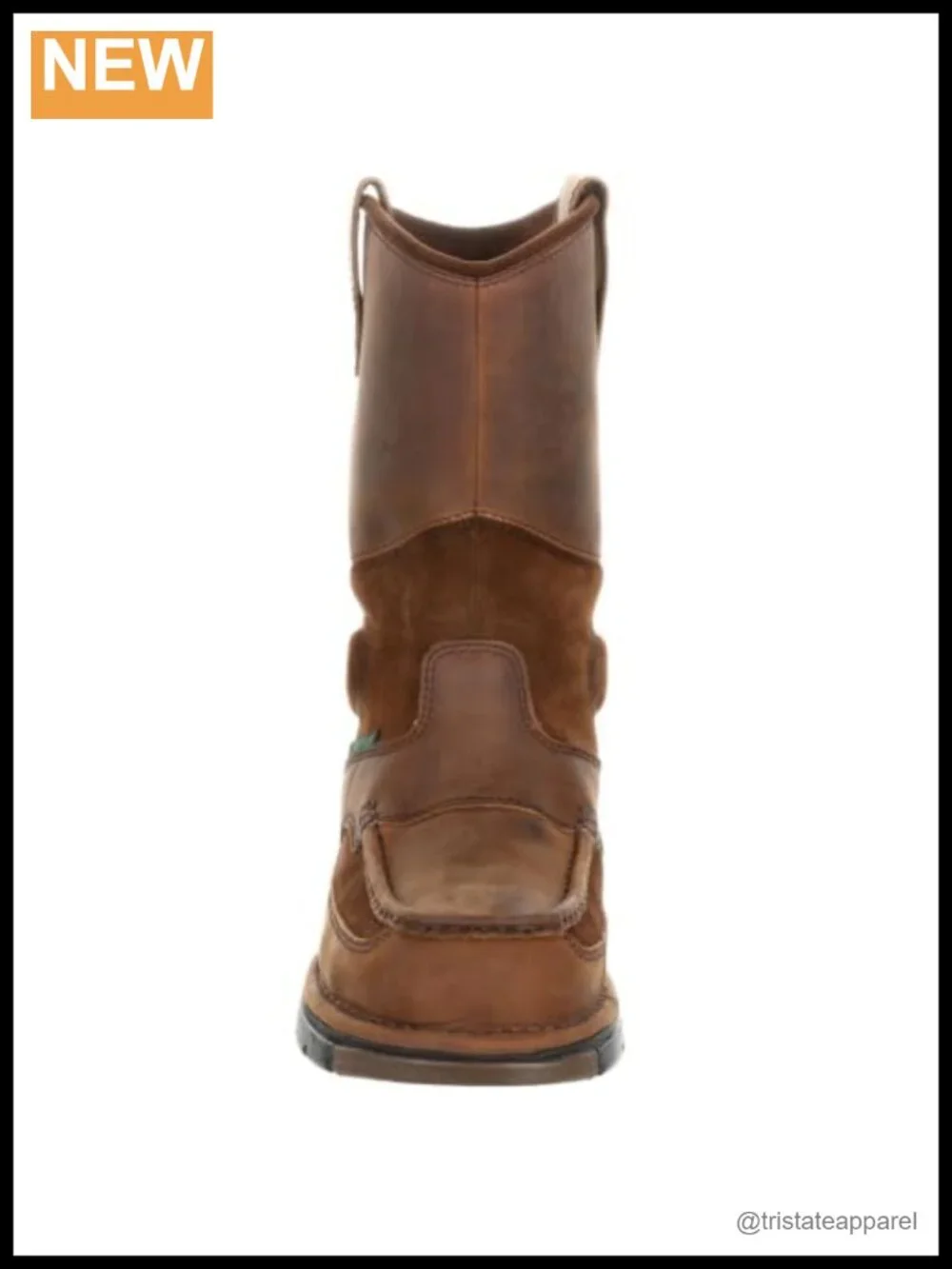 Women's Steel Toe Waterproof Leather Work Wellington Boots